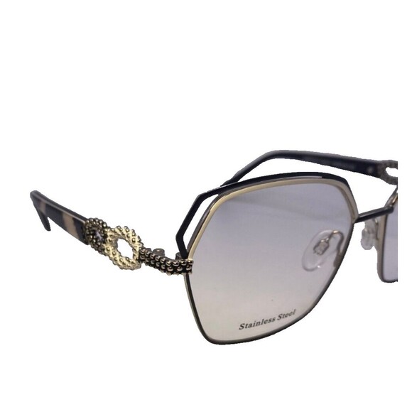 NEW LA MATTA LM3313 Eyeglass Frames Italy made 55-16-135 Case papers cloth Inclu - Picture 4 of 11